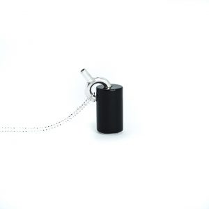 Collar Ceramio Obsidiana Negra