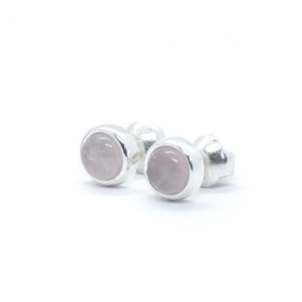 Aretes Esencia Cuarzo Rosa P