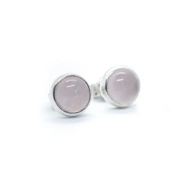 Aretes Esencia Cuarzo Rosa G