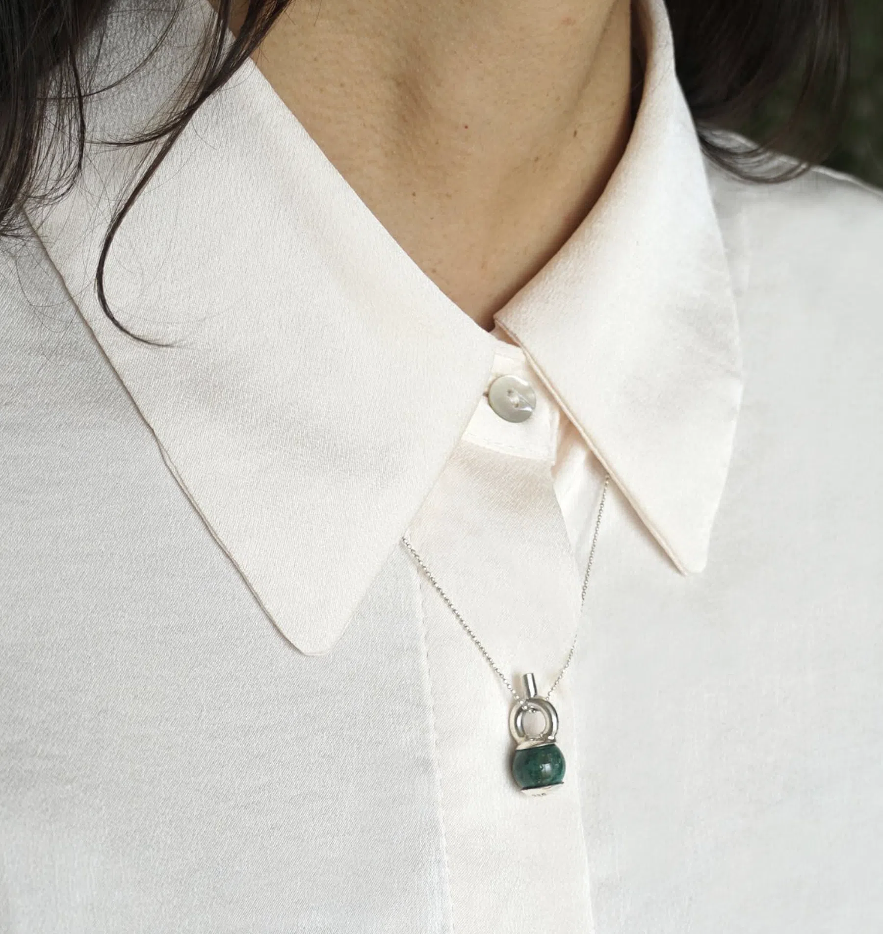 Collar Cocha Crisocola - Imagen 2