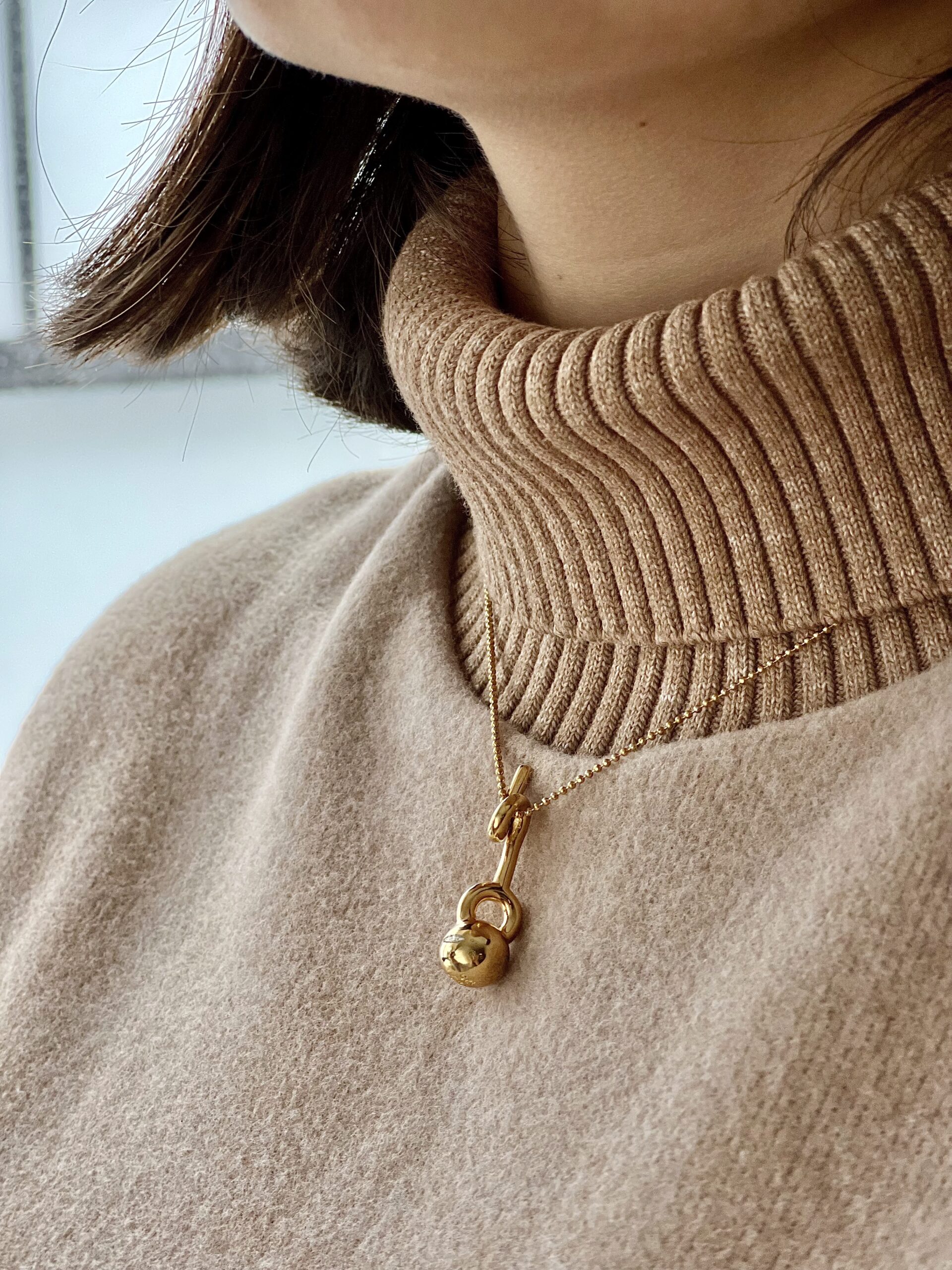 Collar HUACO JOY dorado - Imagen 2