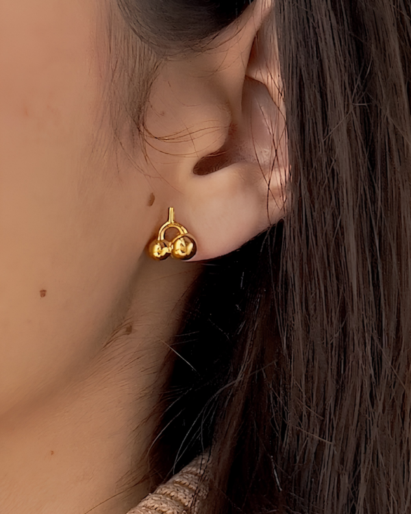 Aretes MICRO SILBADOR dorado